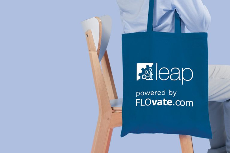 FLOvate LEAP tote bag design